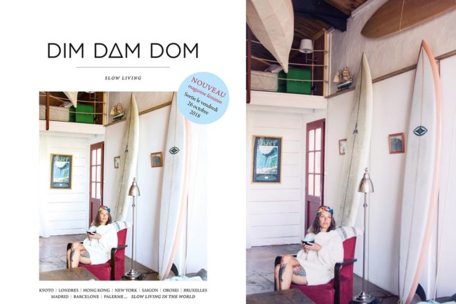 dim dam dom,magazine,photo,photographe,slow living,magazine féminin,presse,papier,idea,the good life,fake cover,cover,lancement