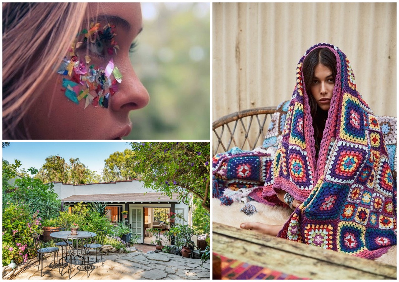 laurel canyon, crochet,surnise never ends,carré granny,moodboard,inspiration,california,los angeles,the laurel canyon project,crochet