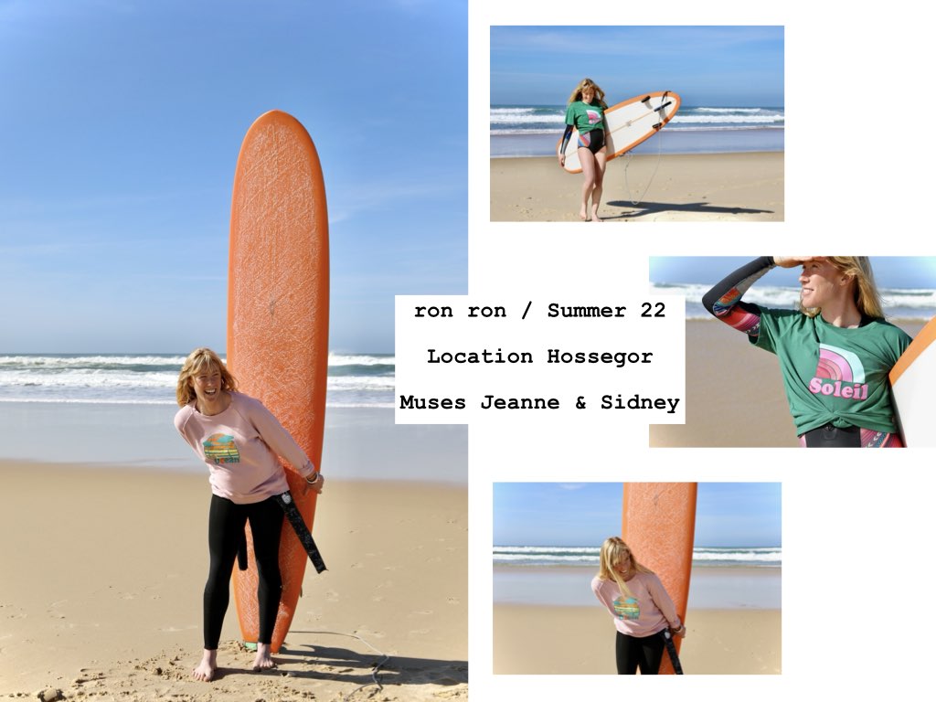 Ronron,ronronparis,agathe lecaron,ss22,shooting,photo shoot,my job,hossegor,surfers girl,beach girl,jeanne